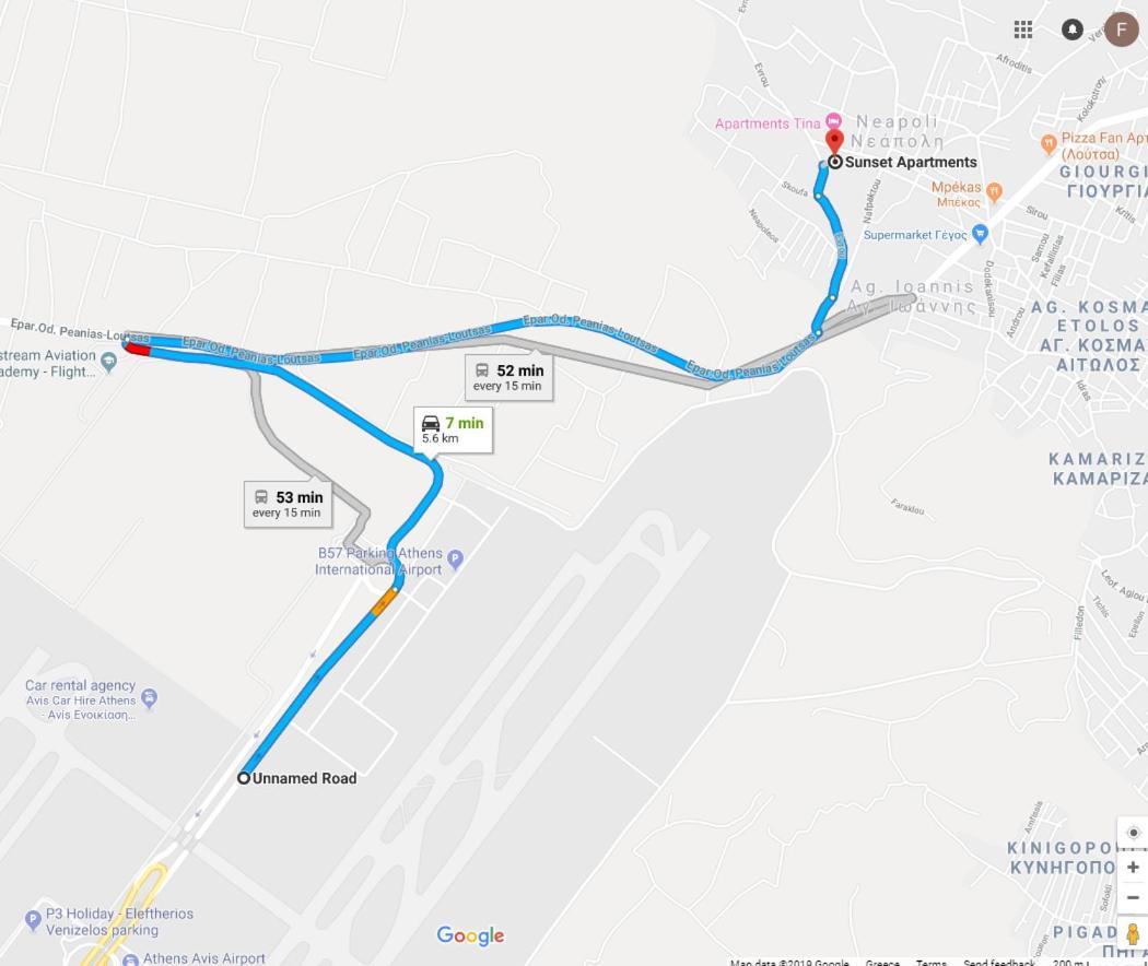 Sunset Free Shuttle From Athen's Airport Spata (East Attica)